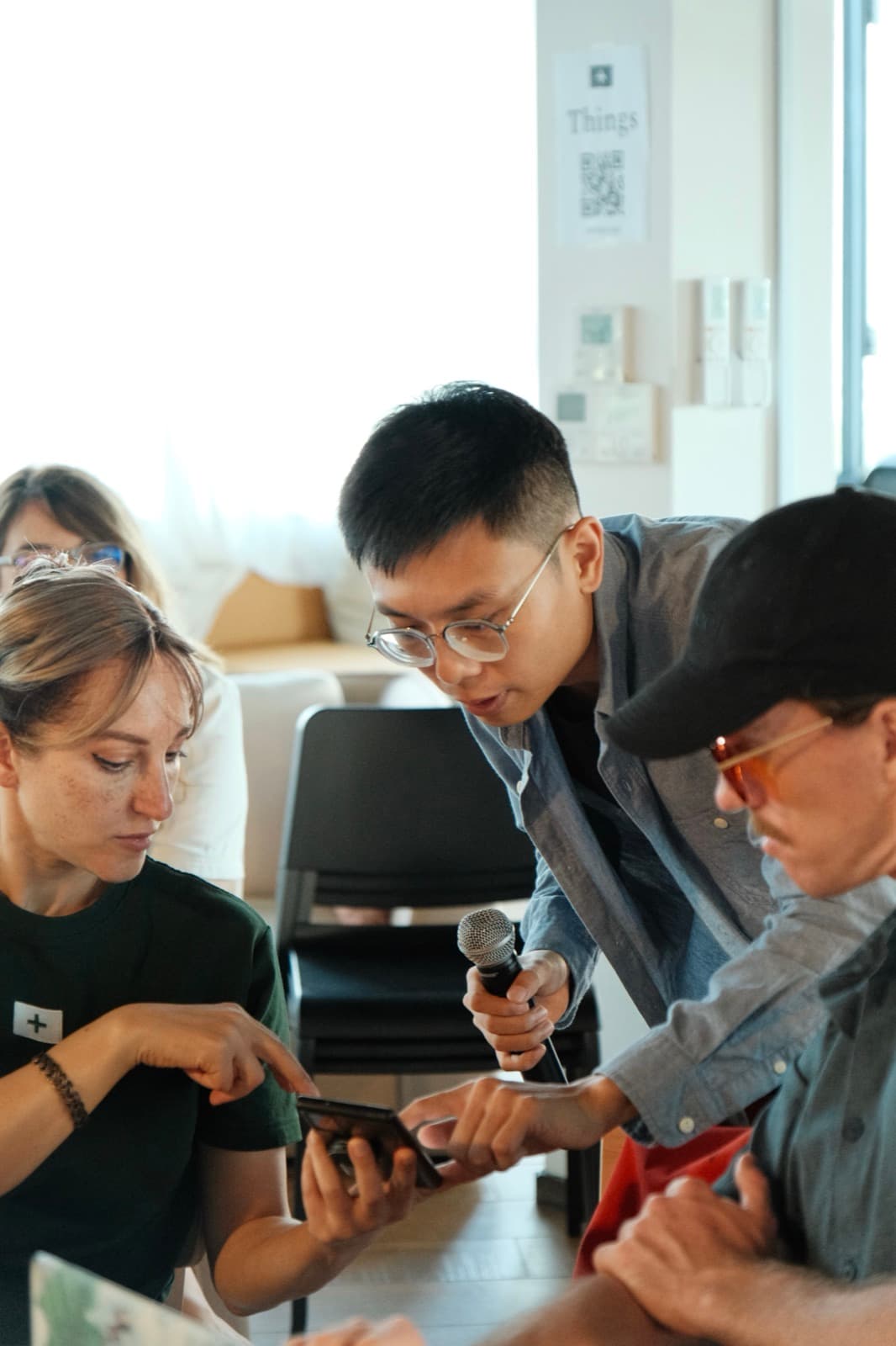 Tony guiding participants through a small-group calibration exercise.